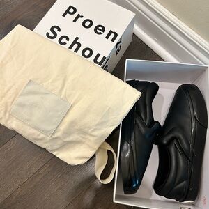 Vans x Proenza Schouler Black Slip-Ons Sz 9
